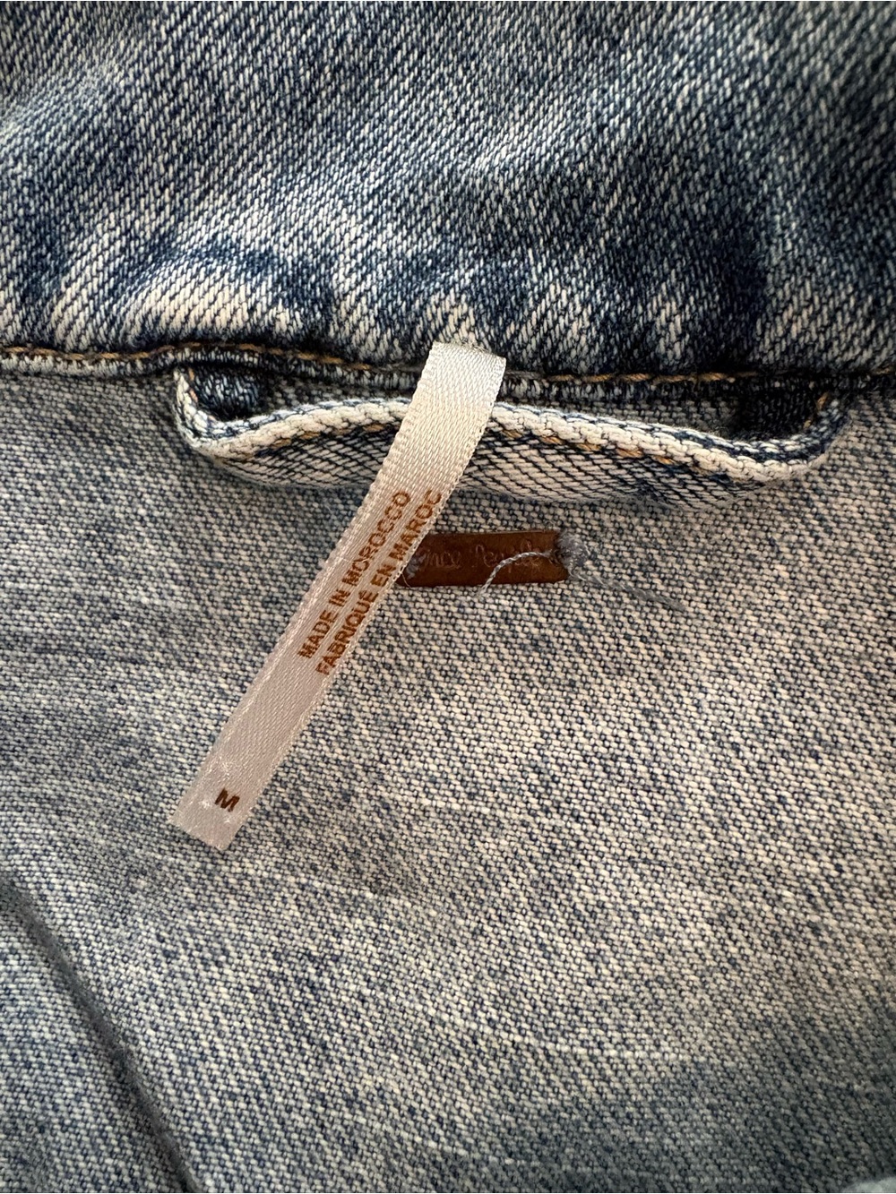 Classic Light Wash Denim Jacket - Women Free People - Picture 3 of 3